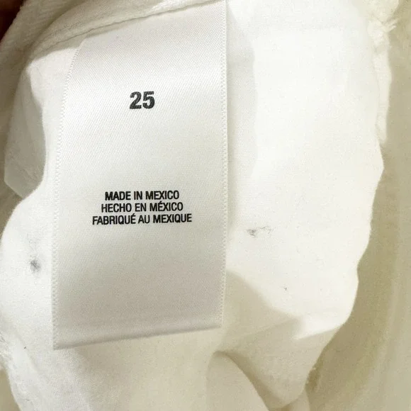 Favorite Daughter The Juni High Rise Short In Nocolor White Size 25 NWOT